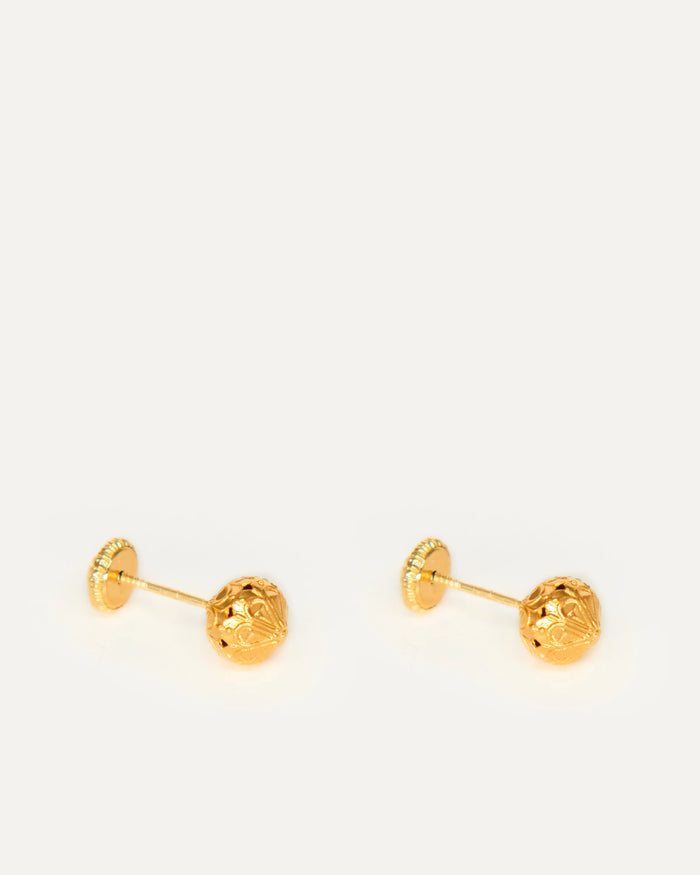 Button Earrings